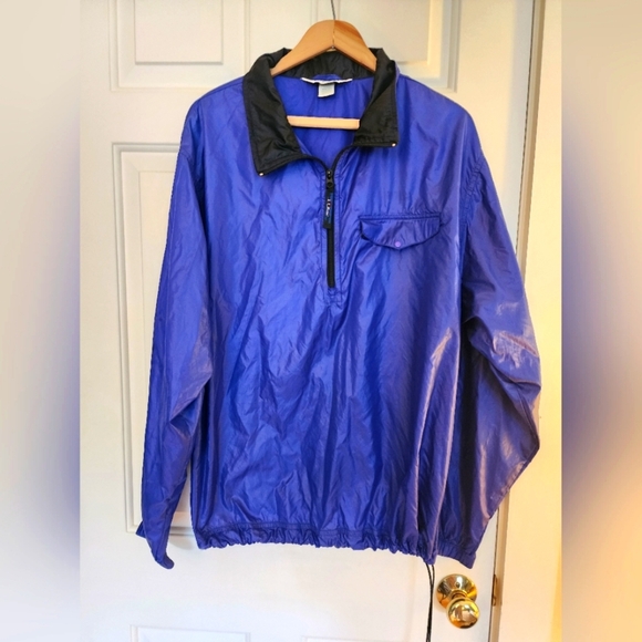 L.L. Bean Other - Llbean Pullover Vintage Windbreaker Purple  Quarter Zip Outdoors Active Size L